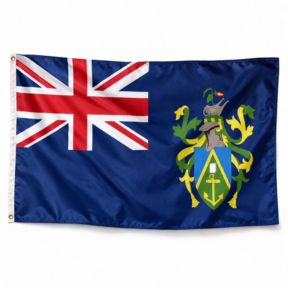 Drapeau des îles Pitcairn – Plusieurs Tailles – Polyester Résistant — photo produit polyester réaliste