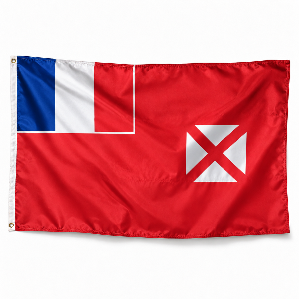 Drapeau de Wallis-et-Futuna — photo produit réaliste en polyester