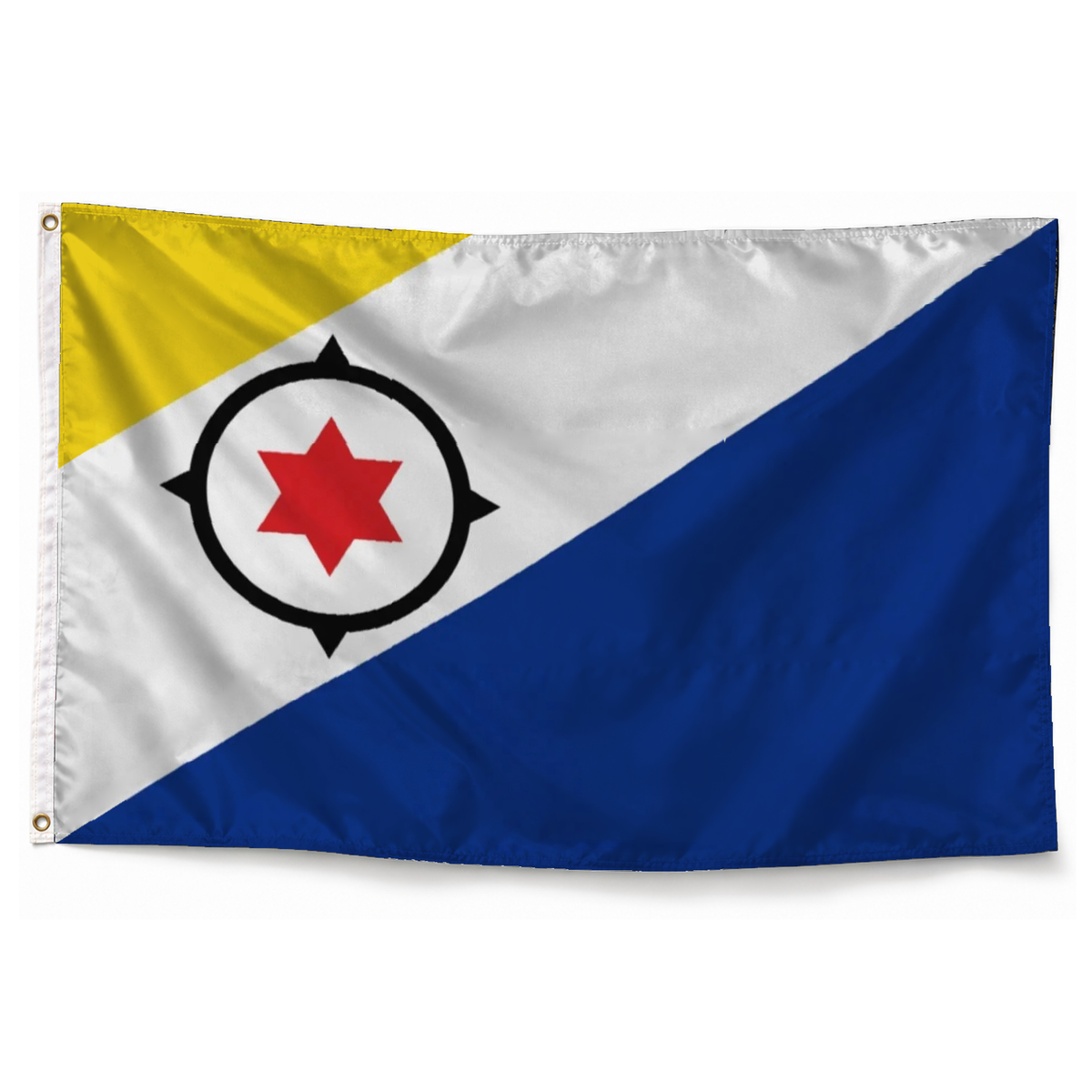 Drapeau Bonaire en polyester — photo produit réaliste