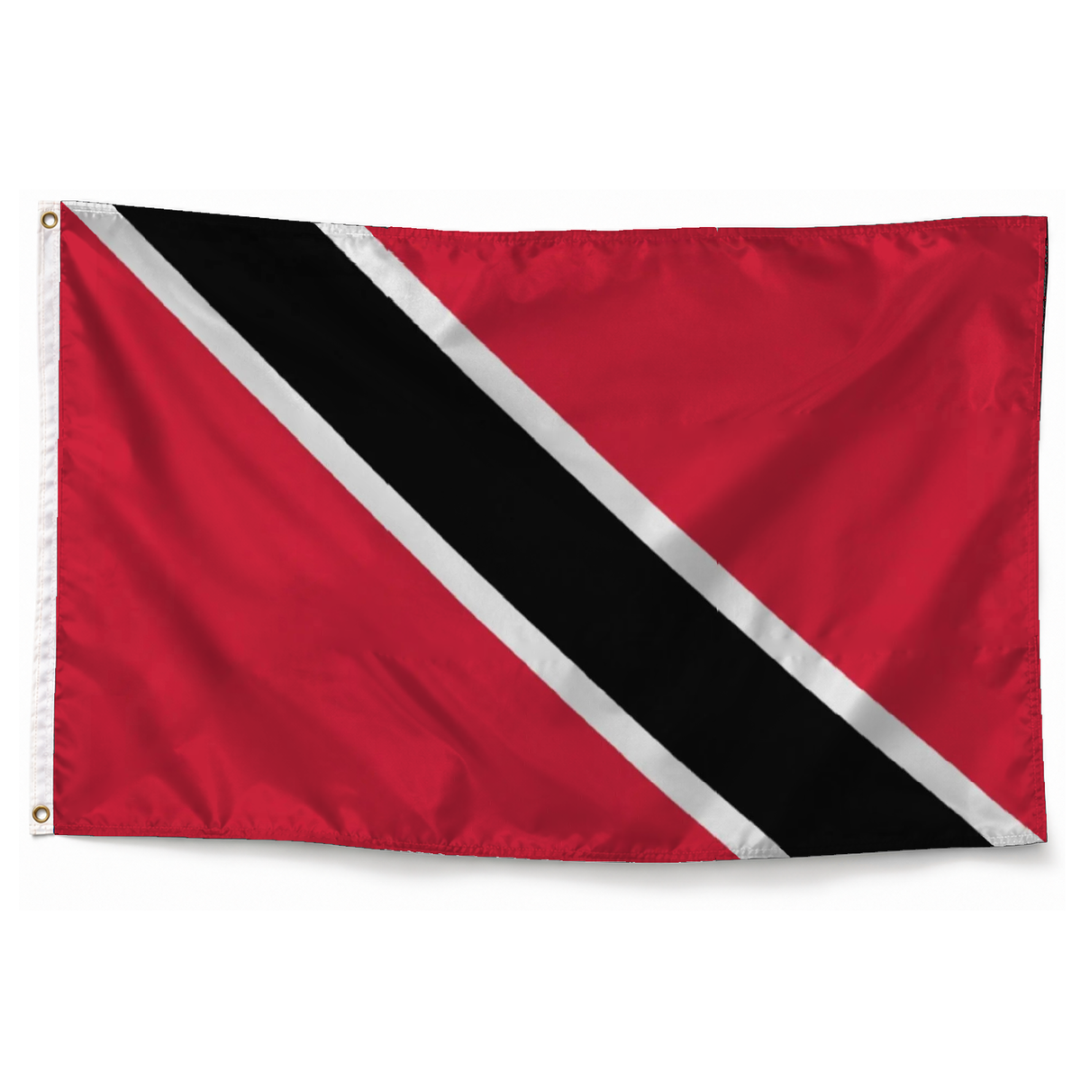Drapeau de Trinité-et-Tobago en polyester — photo produit réaliste