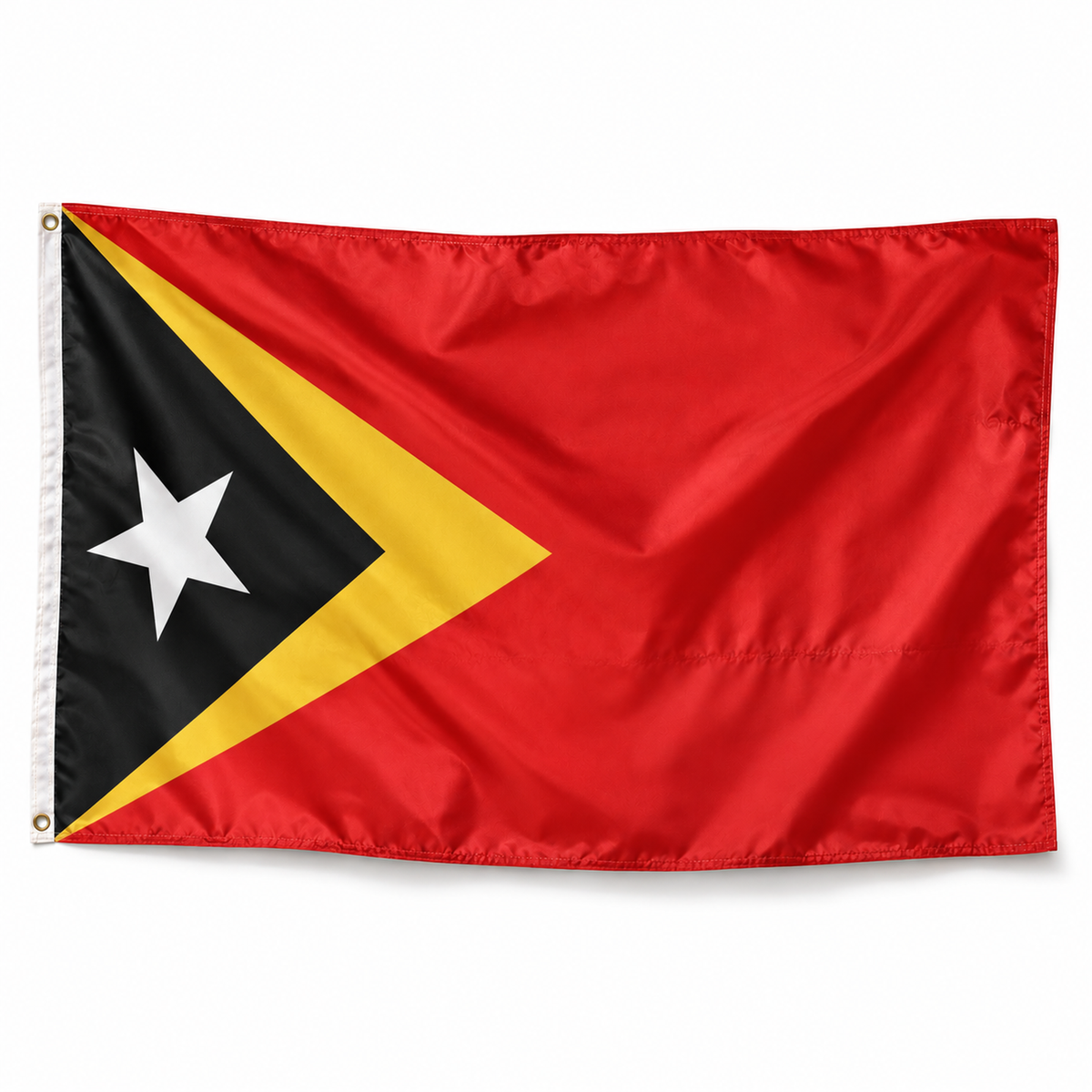 Drapeau du Timor oriental – Plusieurs Tailles – Polyester Résistant