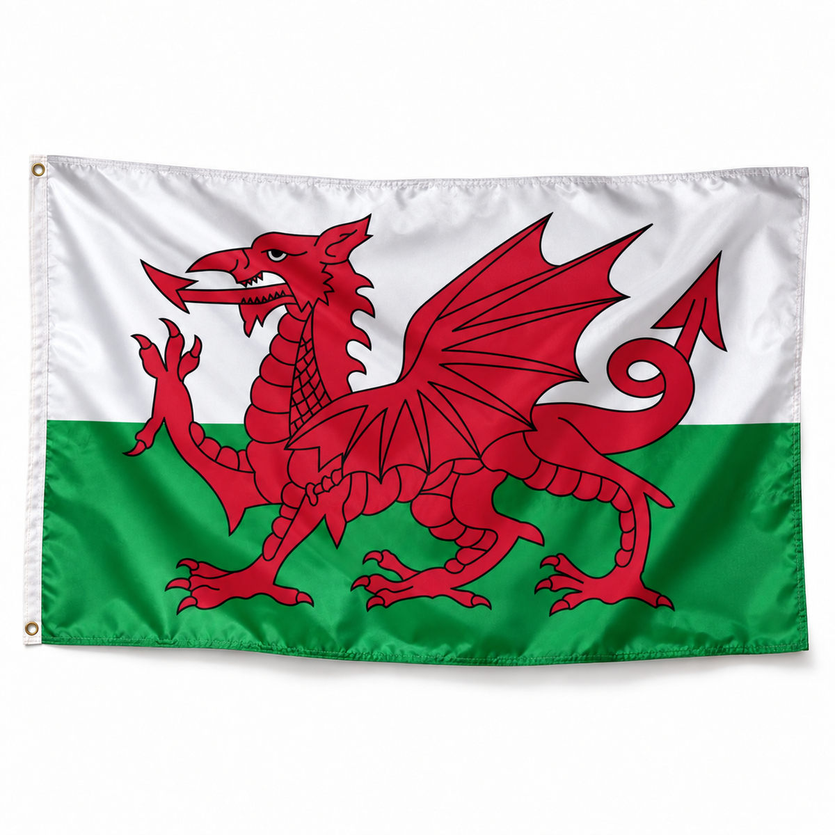 Drapeau pays Galles – Plusieurs Tailles – Polyester Résistant — photo produit réaliste
