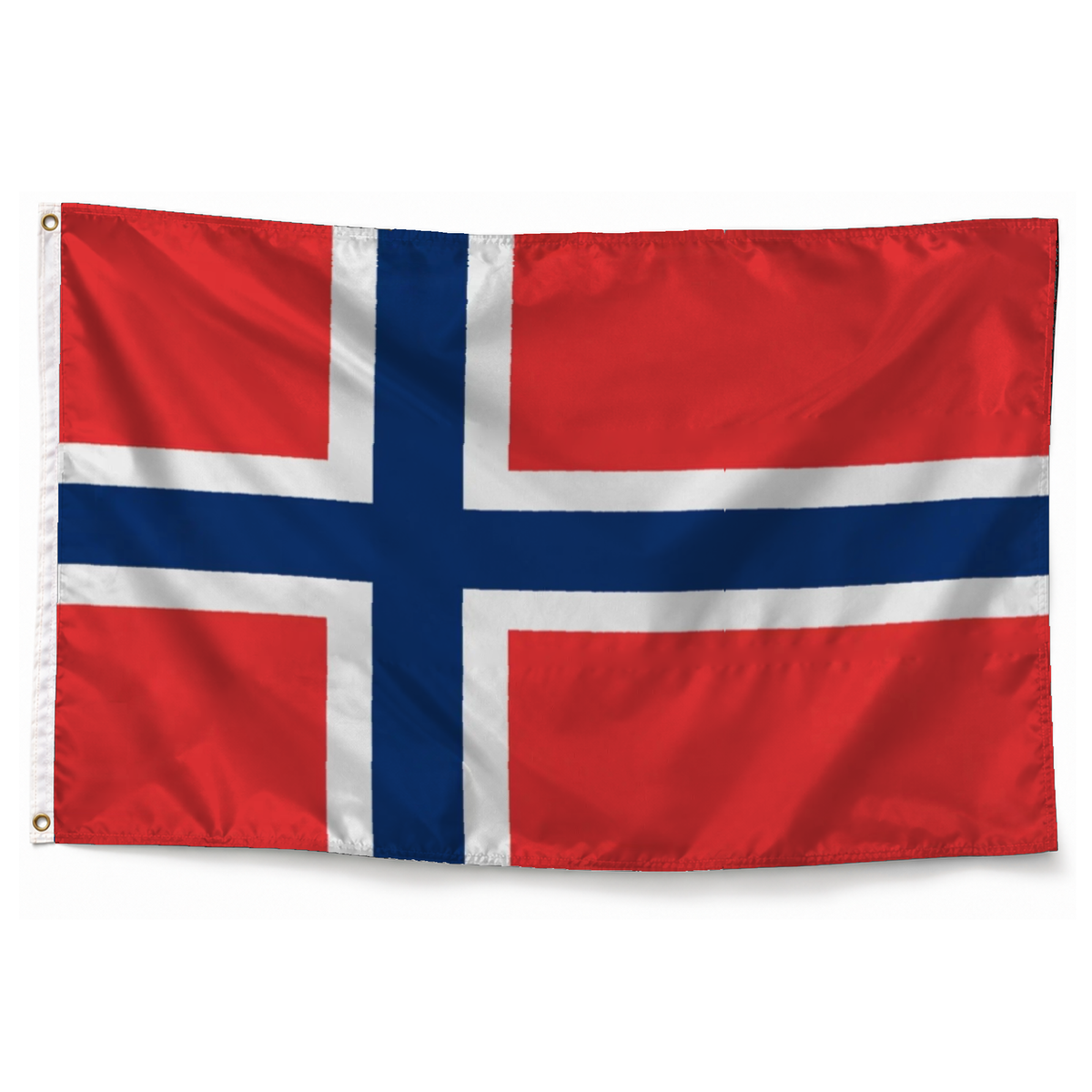 Drapeau Svalbard et Jan Mayen – Plusieurs Tailles – Polyester Résistant — photo réaliste