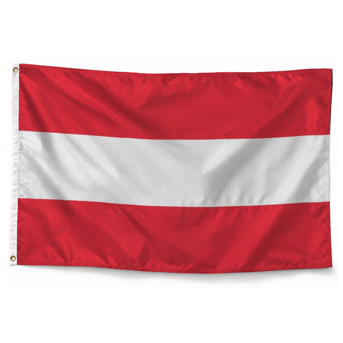 Drapeau de l'Autriche en polyester — photo produit réaliste