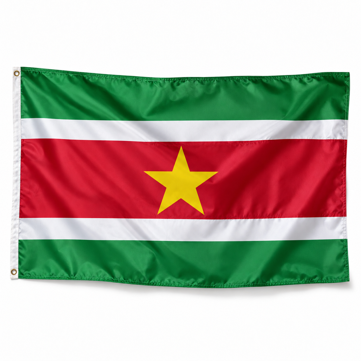 Drapeau du Suriname — photo produit réaliste en polyester