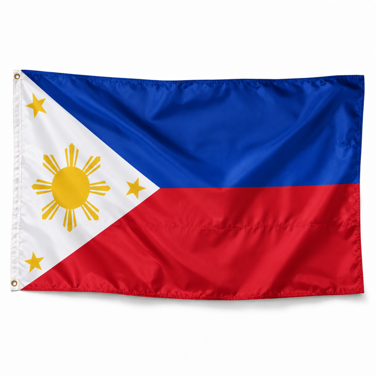 Drapeau des Philippines réaliste en polyester
