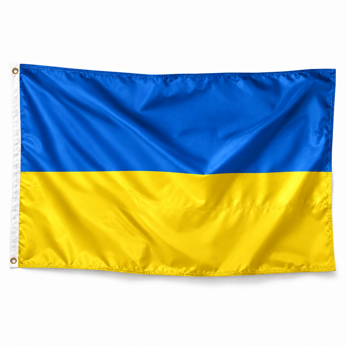 Drapeau de l'Ukraine réaliste en polyester
