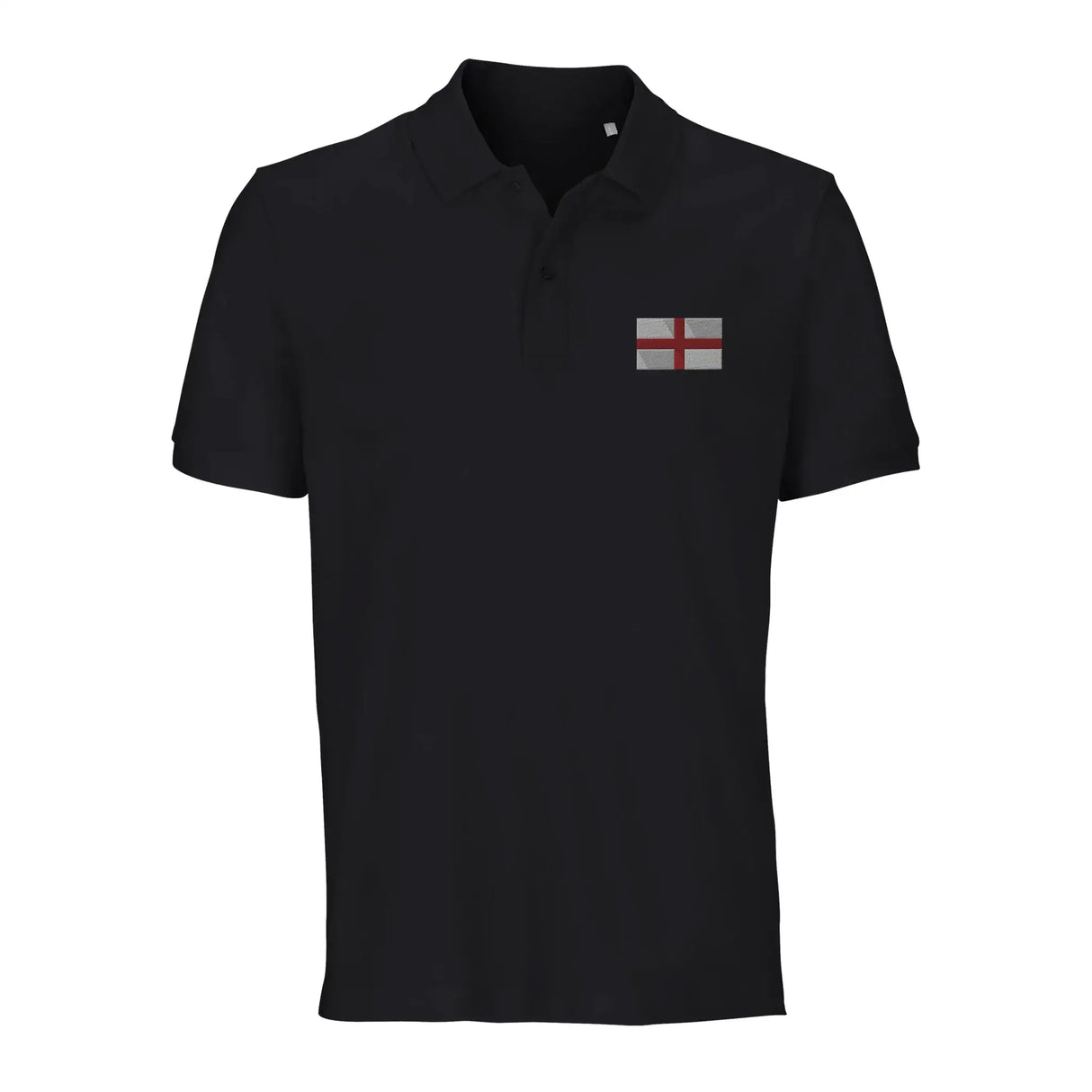 Polo drapeau angleterre coton bio broderie élégante