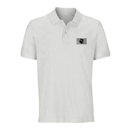 Polo drapeau corse coton bio brodé style unisexe élégant