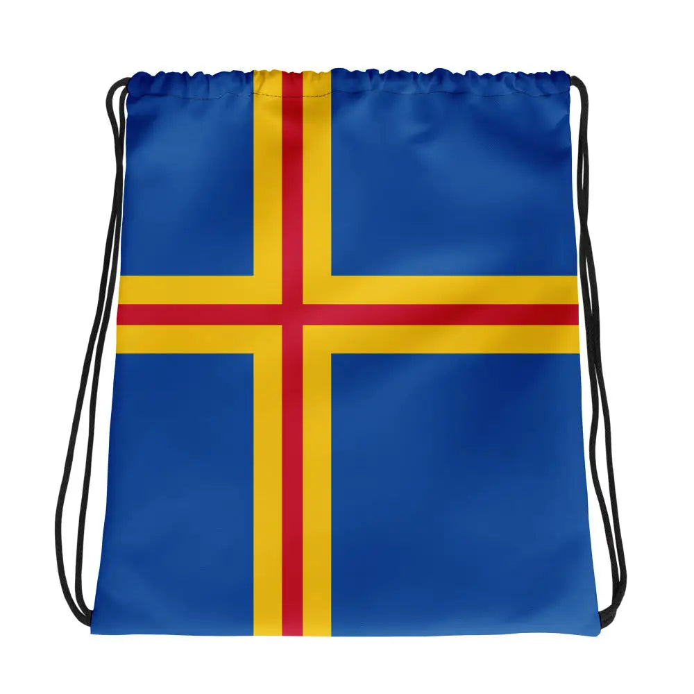 Sac à cordon drapeau åland coton polyester style sportif