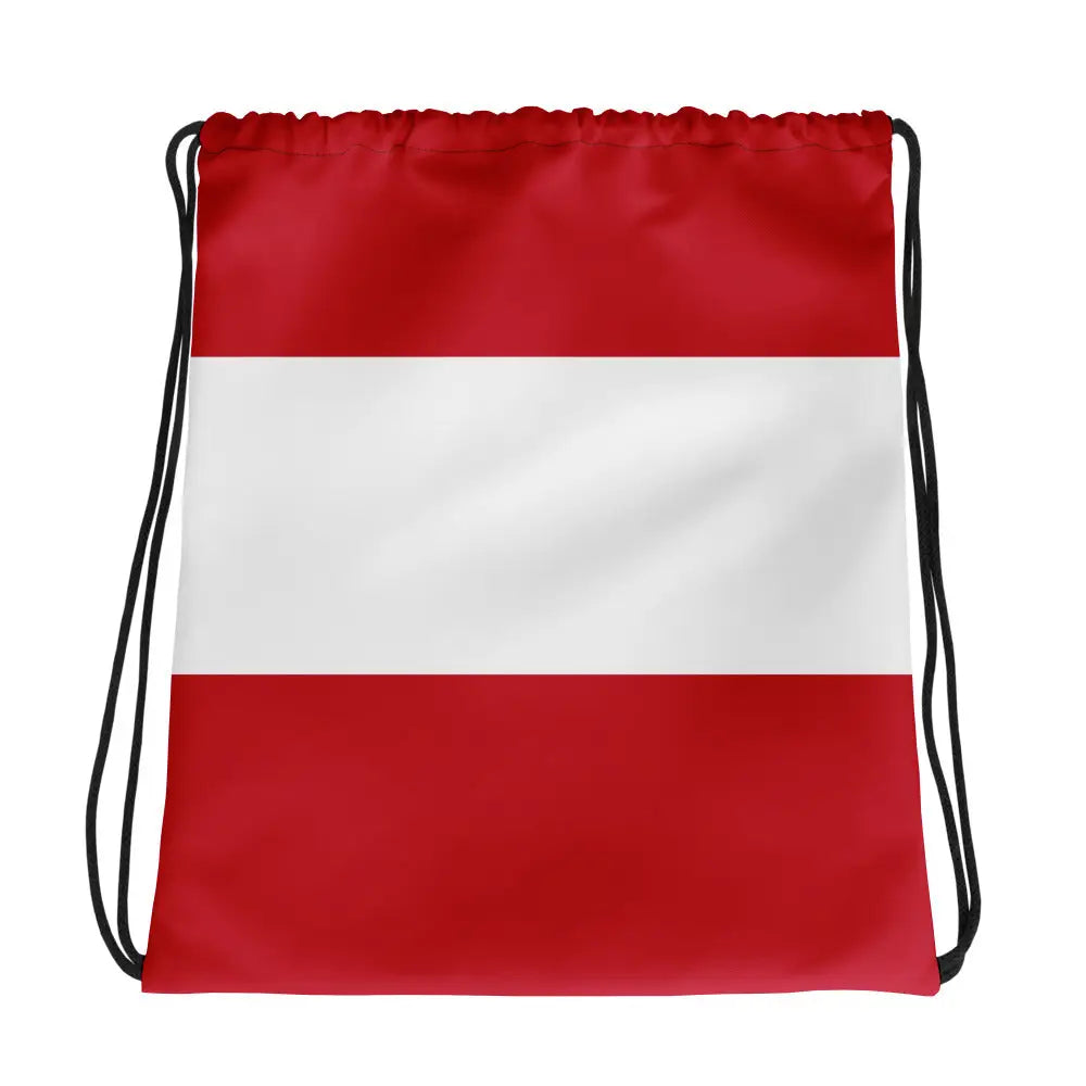 Sac à cordon drapeau autriche coton polyester léger
