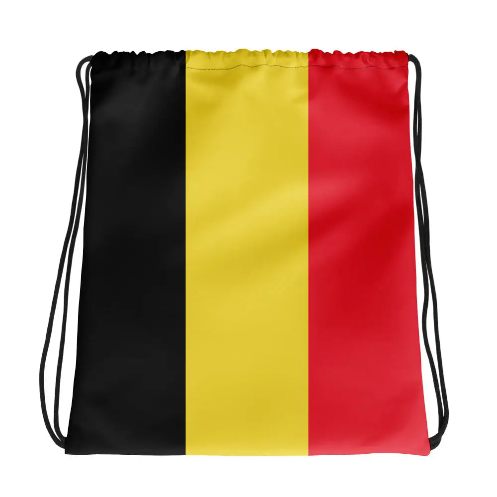 Sac à cordon drapeau belgique coton polyester style sportif