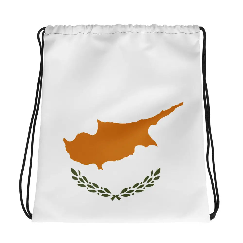 Sac à cordon drapeau chypre coton polyester léger