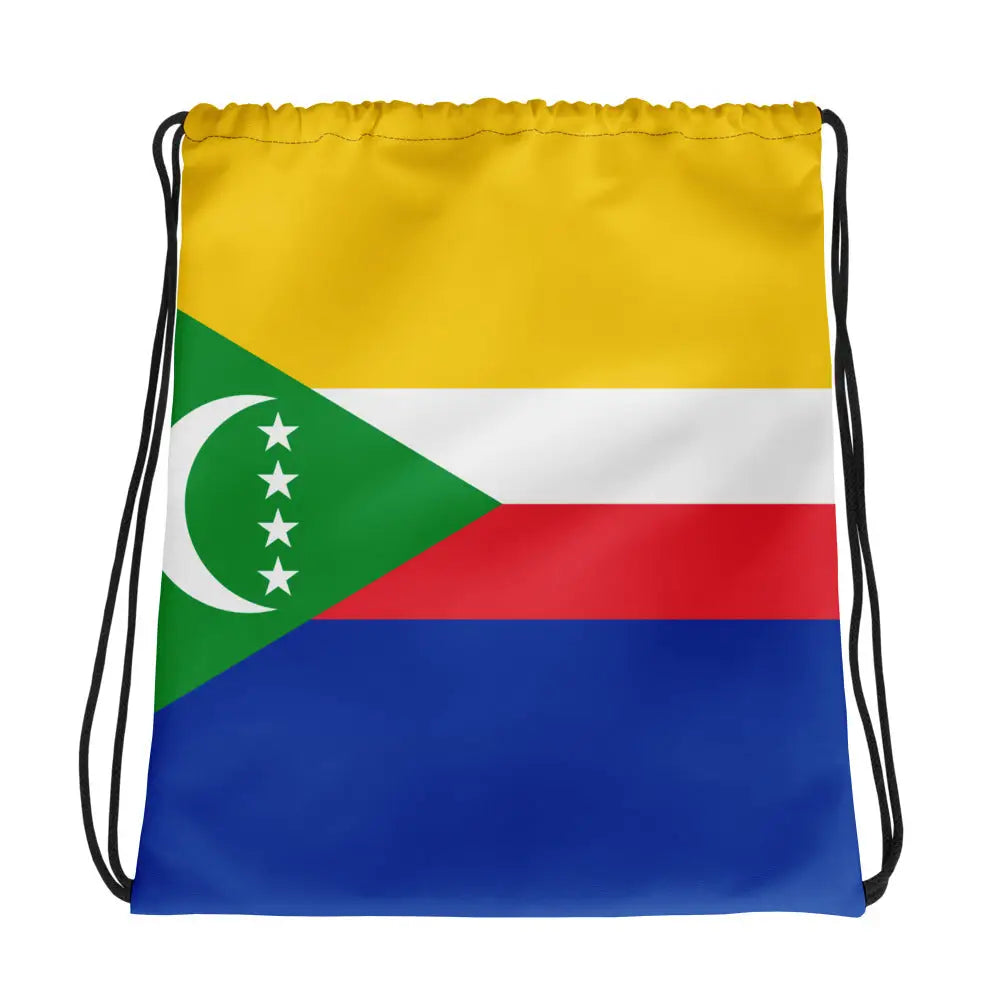Sac à cordon drapeau comores coton polyester léger