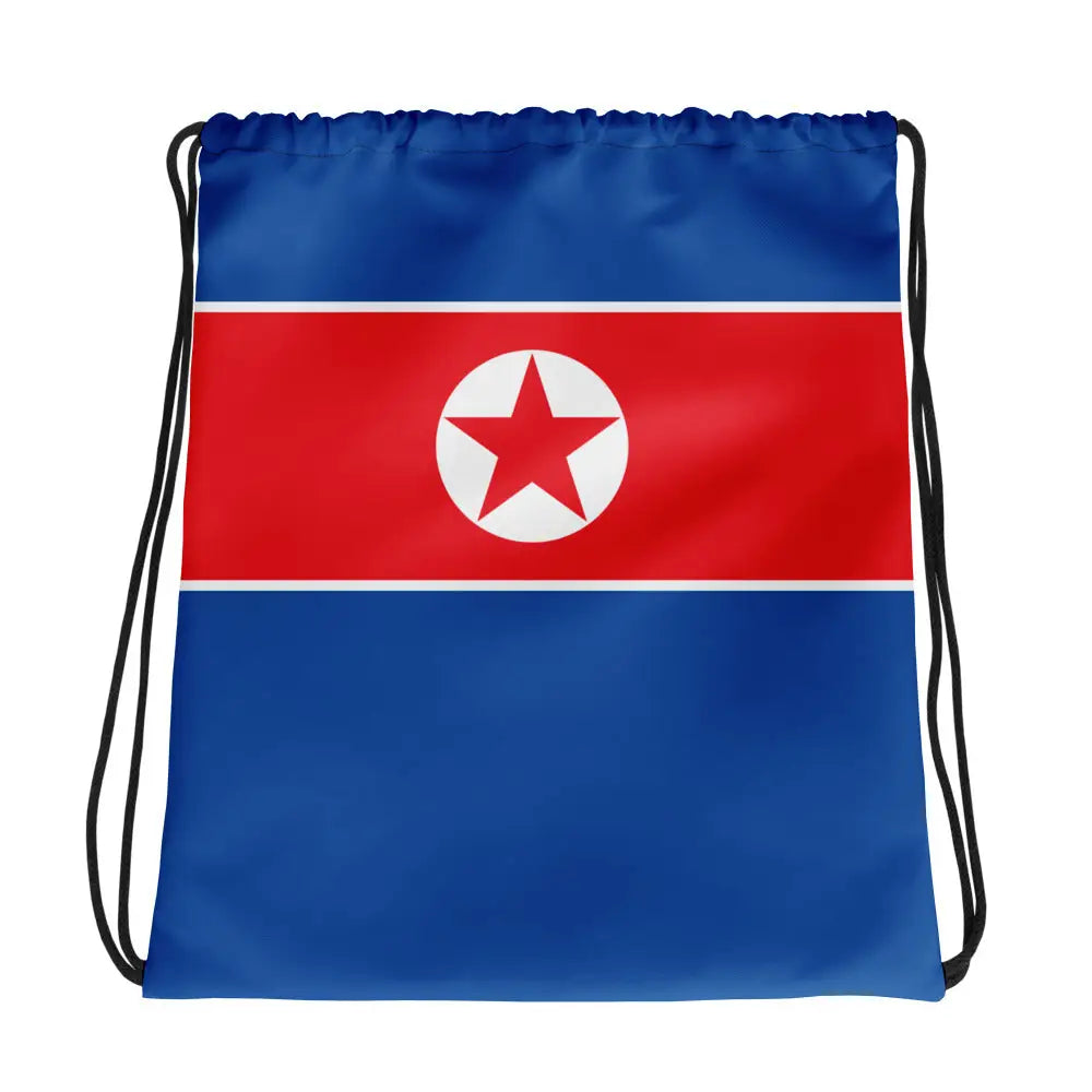 Sac à cordon drapeau corée du nord coton polyester léger