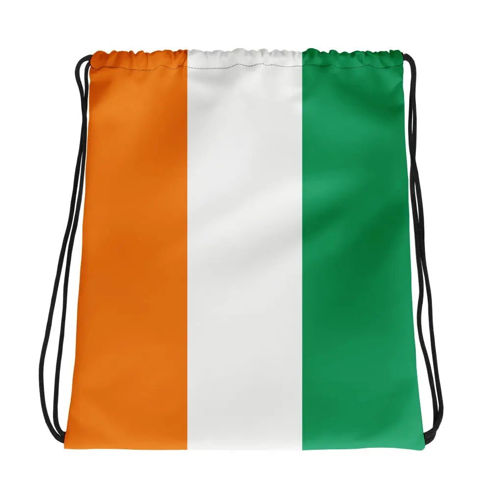 Sac à cordon drapeau côte d’ivoire coton polyester léger