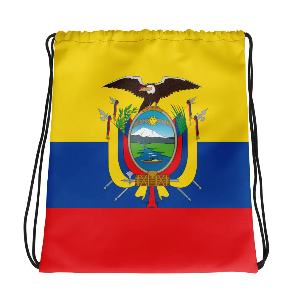 Sac à cordon drapeau équateur coton polyester polyvalent