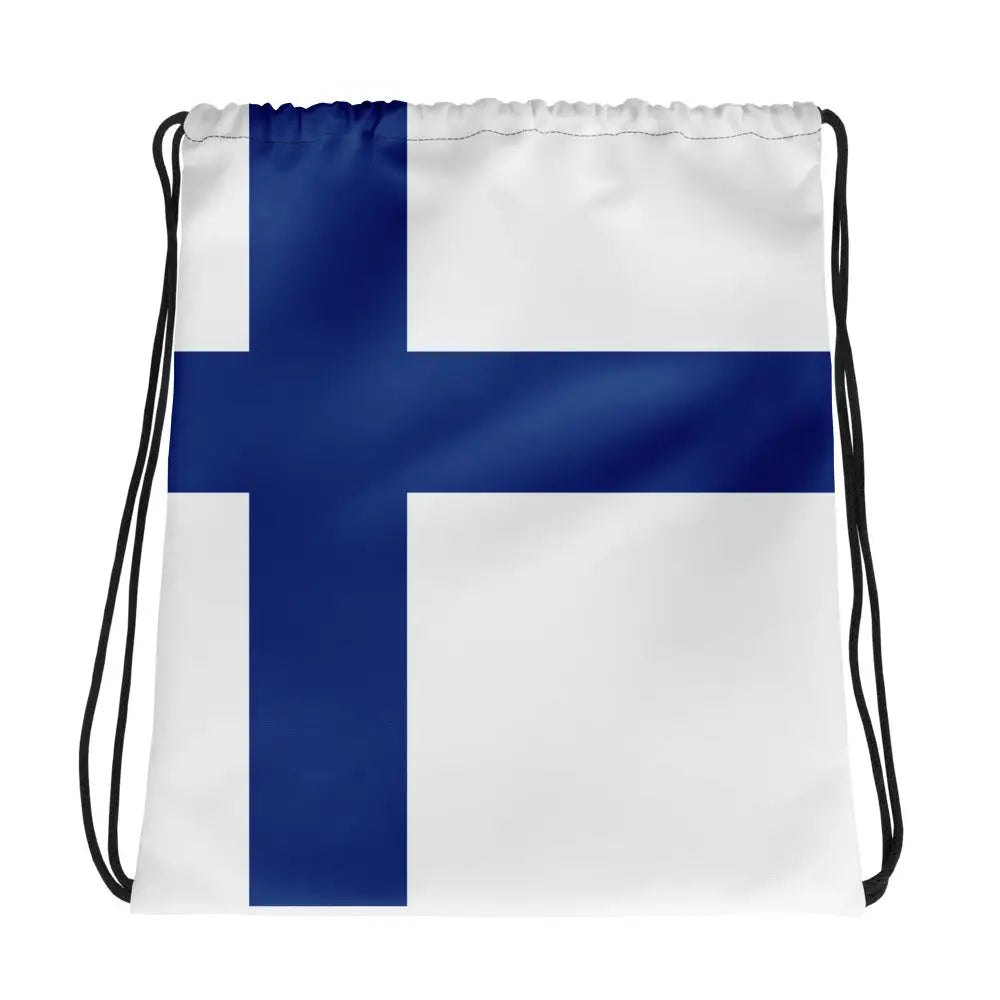 Sac à cordon drapeau finlande coton polyester léger