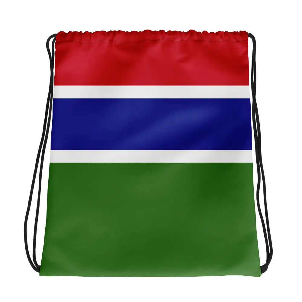 Sac à cordon drapeau gambie coton polyester léger