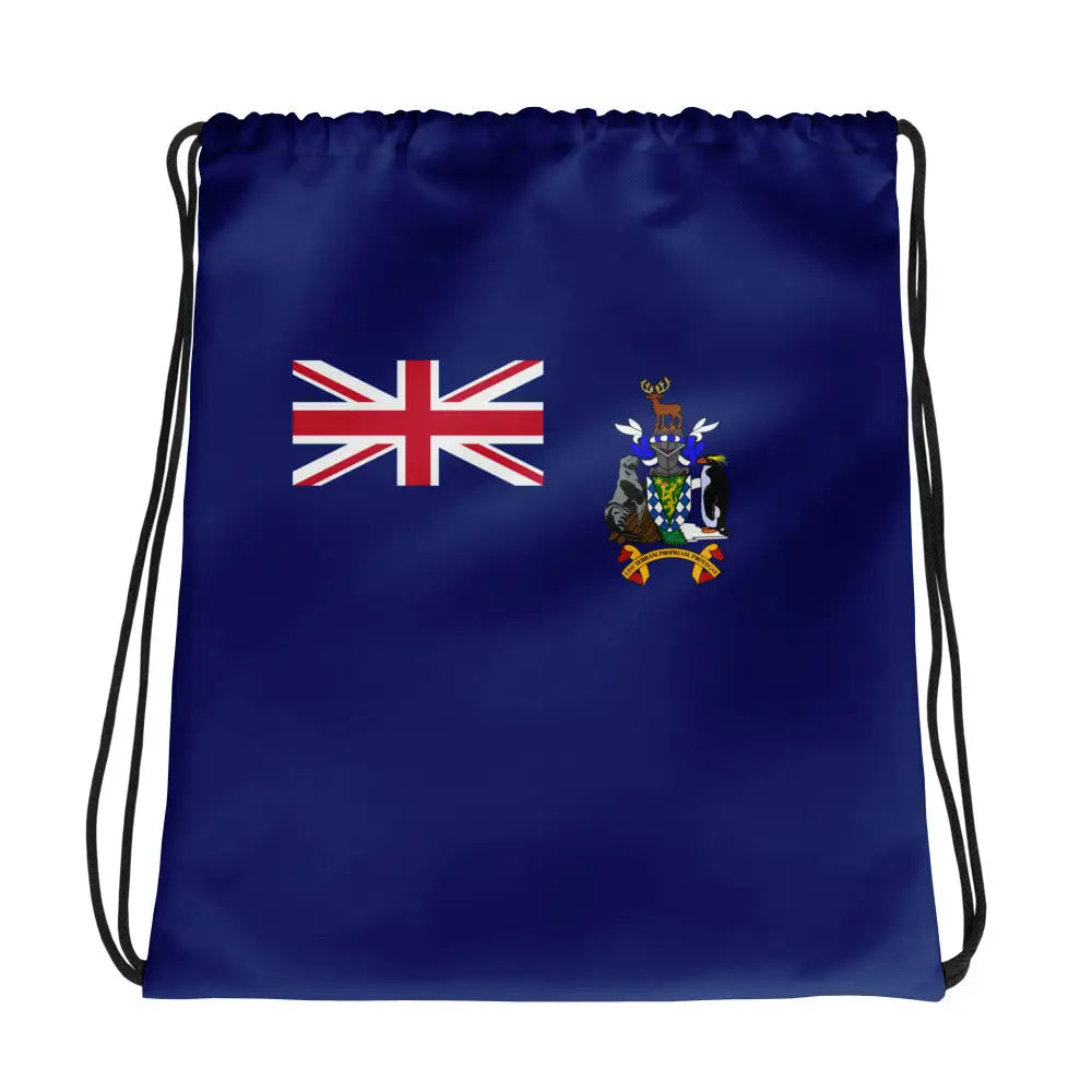 Sac à cordon drapeau géorgie sud-et-les îles sandwich coton