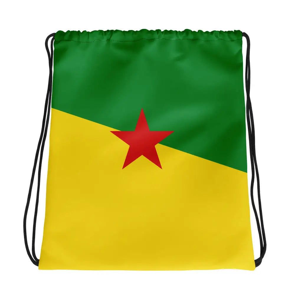 Sac à cordon drapeau guyane coton polyester léger