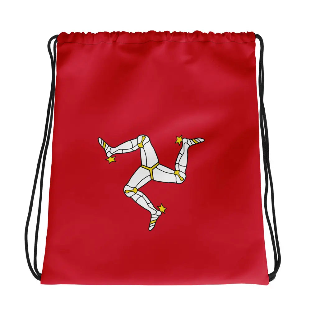 Sac à cordon drapeau île de man coton polyester léger
