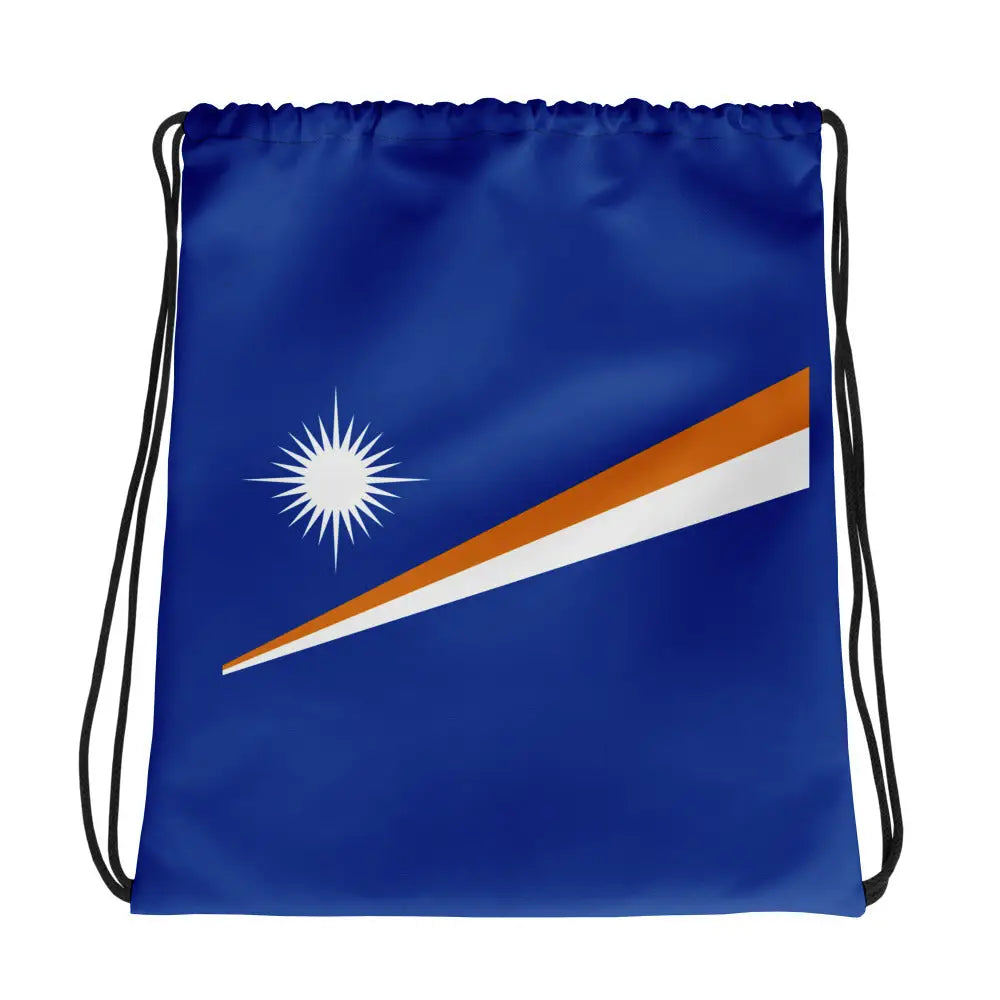 Sac à cordon drapeau îles marshall coton polyester léger