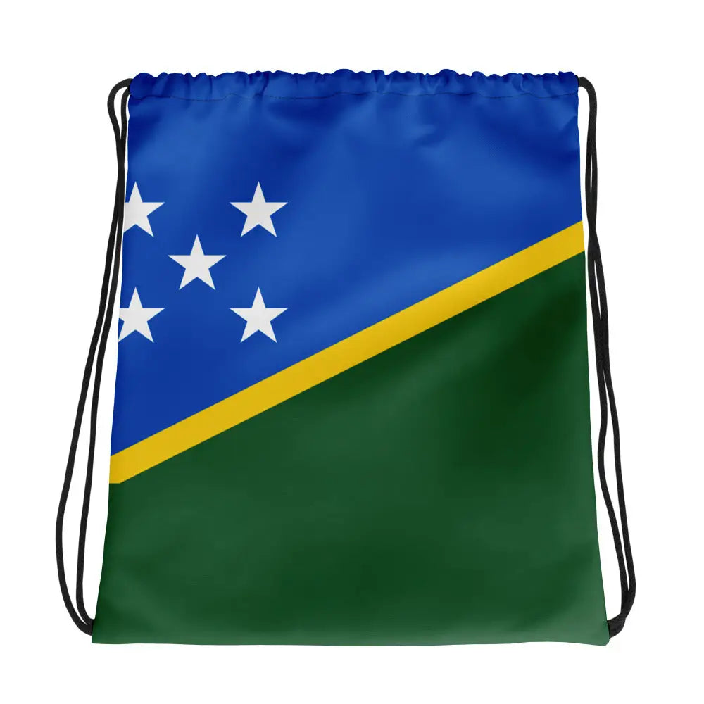 Sac à cordon drapeau îles salomon coton polyester léger