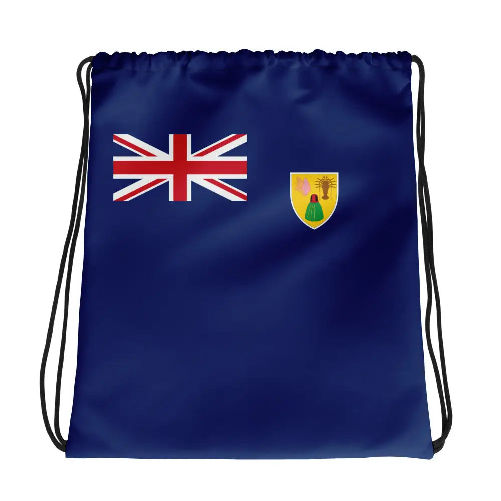 Sac à cordon drapeau îles turques-et-caïques coton polyester