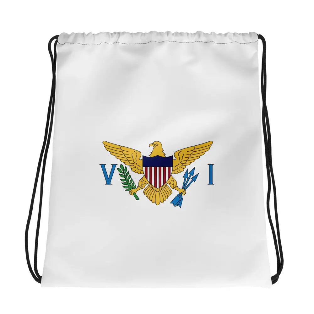 Sac à cordon drapeau îles vierges coton polyester léger