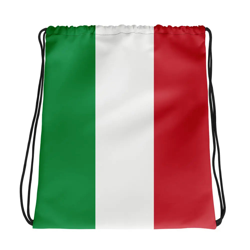 Sac à cordon drapeau italie coton polyester léger