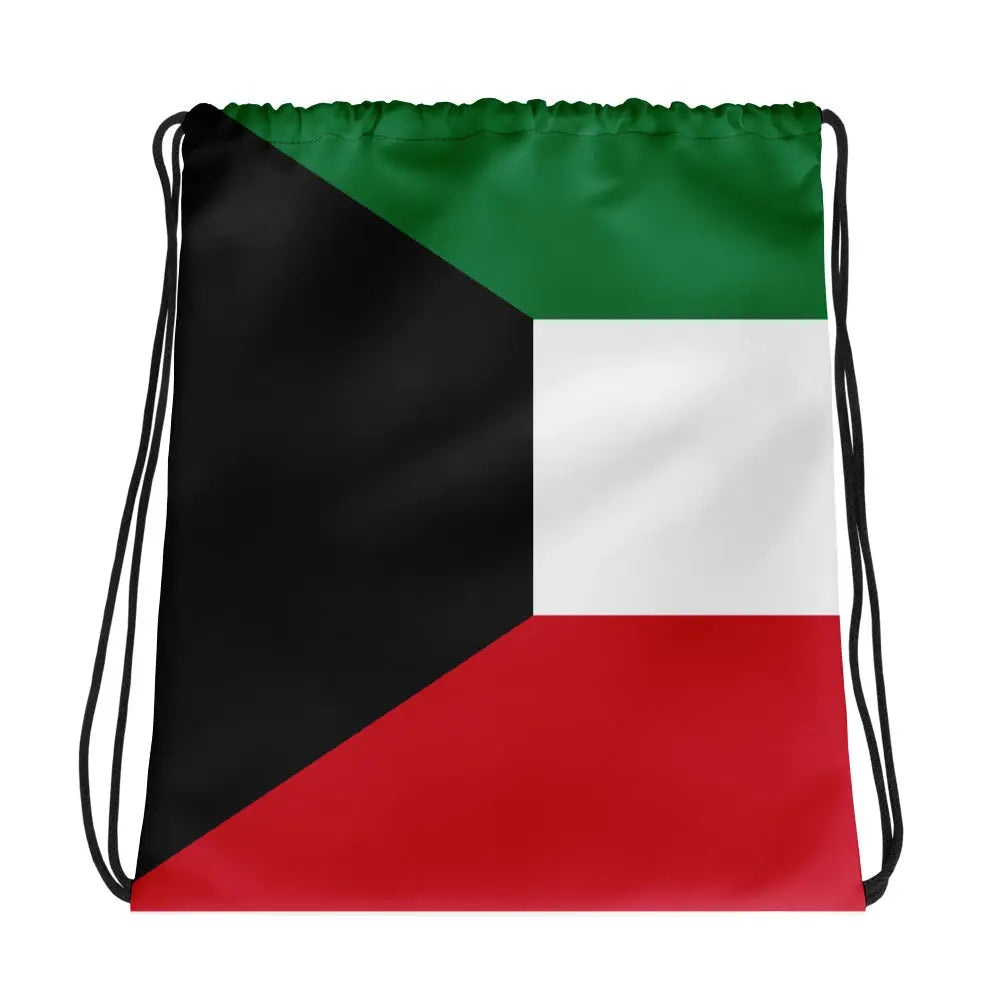Sac à cordon drapeau koweït coton polyester léger