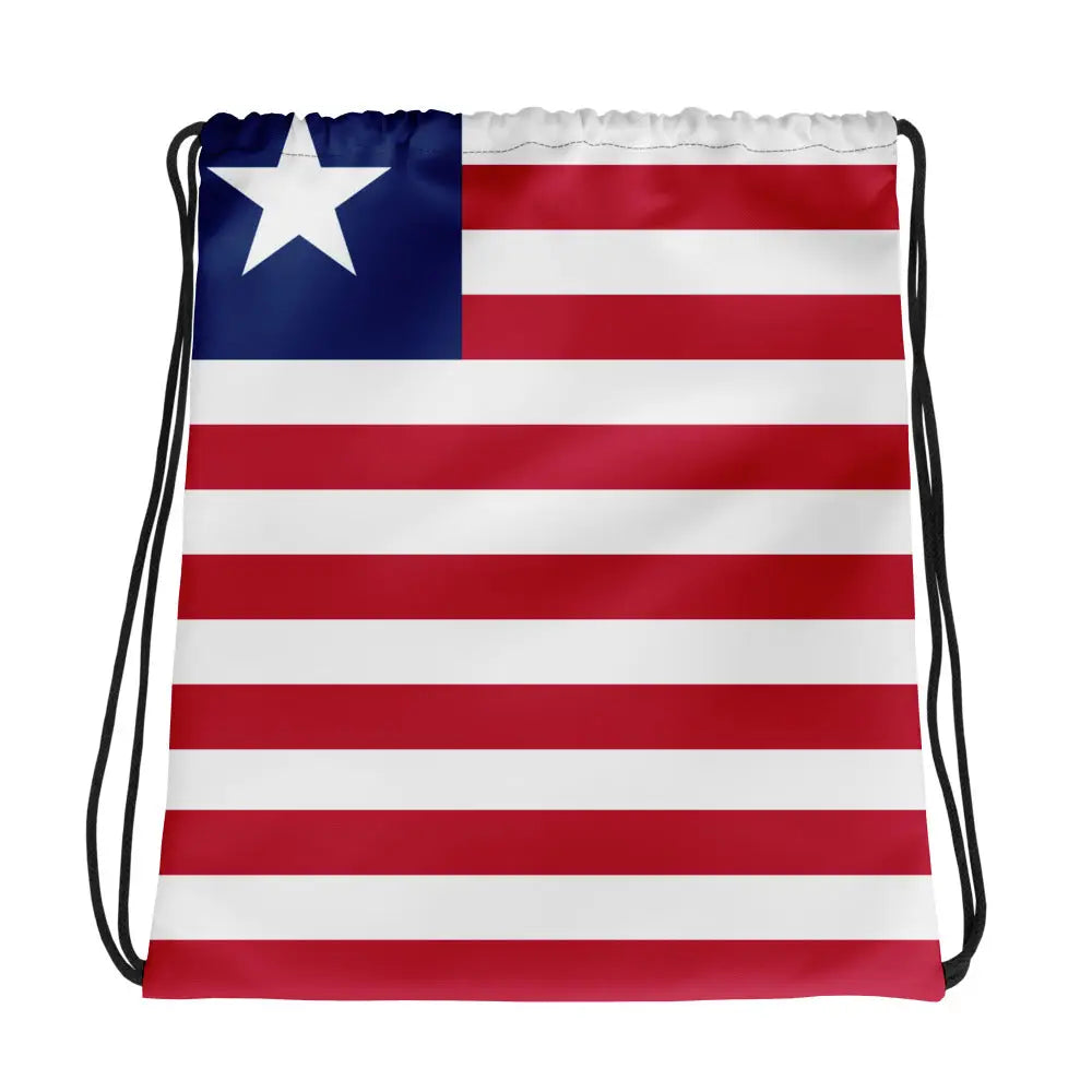 Sac à cordon drapeau liberia coton polyester style sportif
