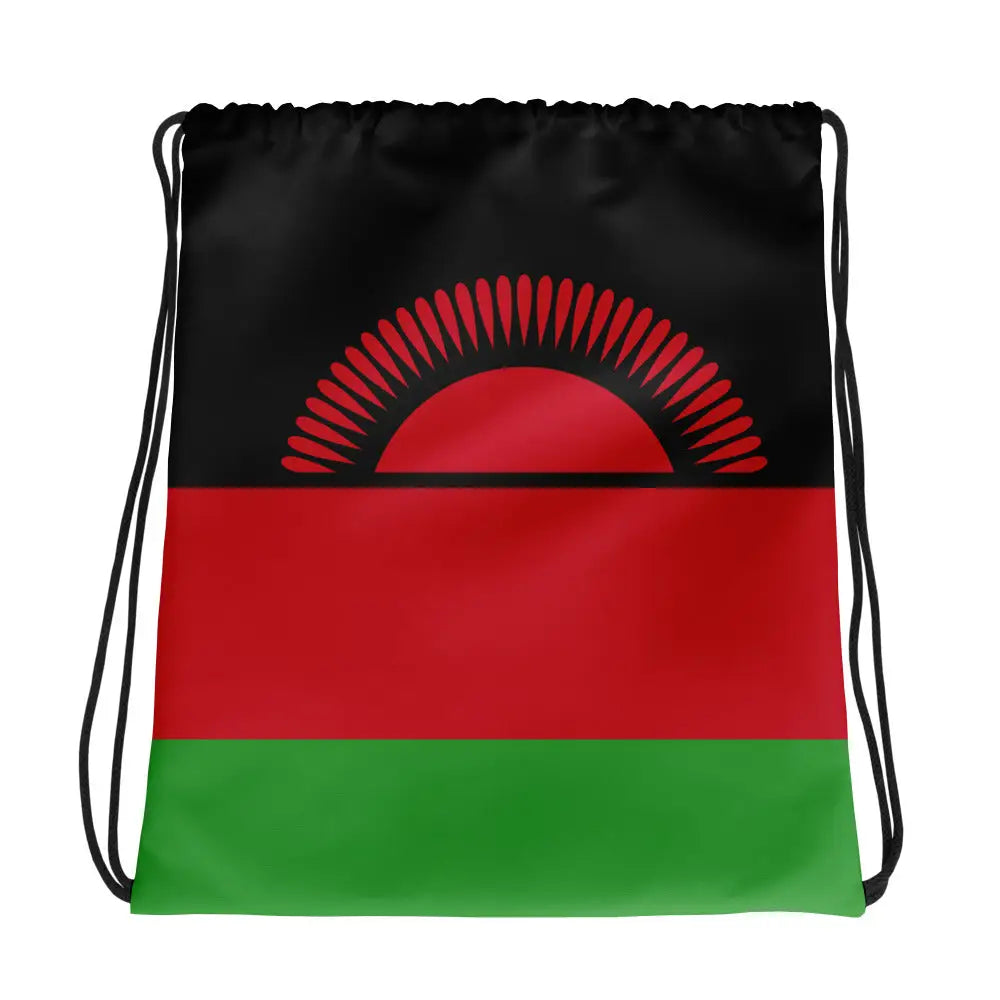 Sac à cordon drapeau malawi léger coton polyester