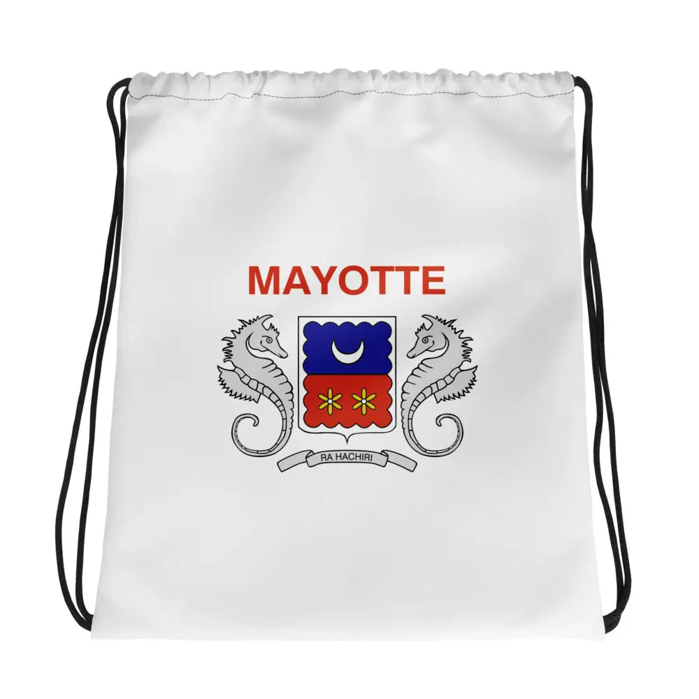 Sac à cordon drapeau mayotte coton polyester léger