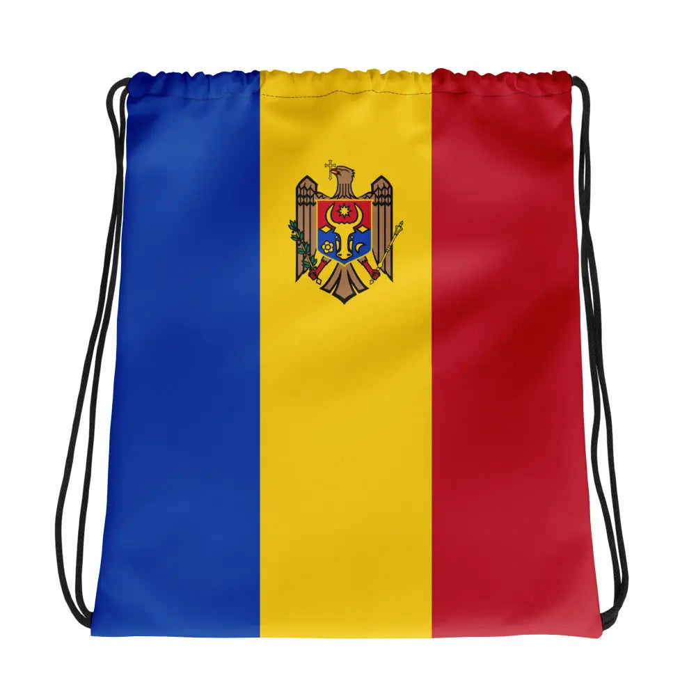 Sac à cordon drapeau moldavie coton polyester léger