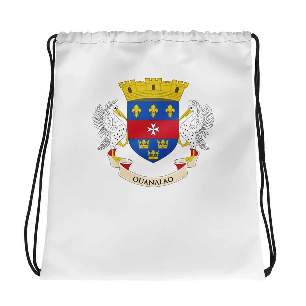 Sac à cordon drapeau saint-barthélemy coton polyester léger