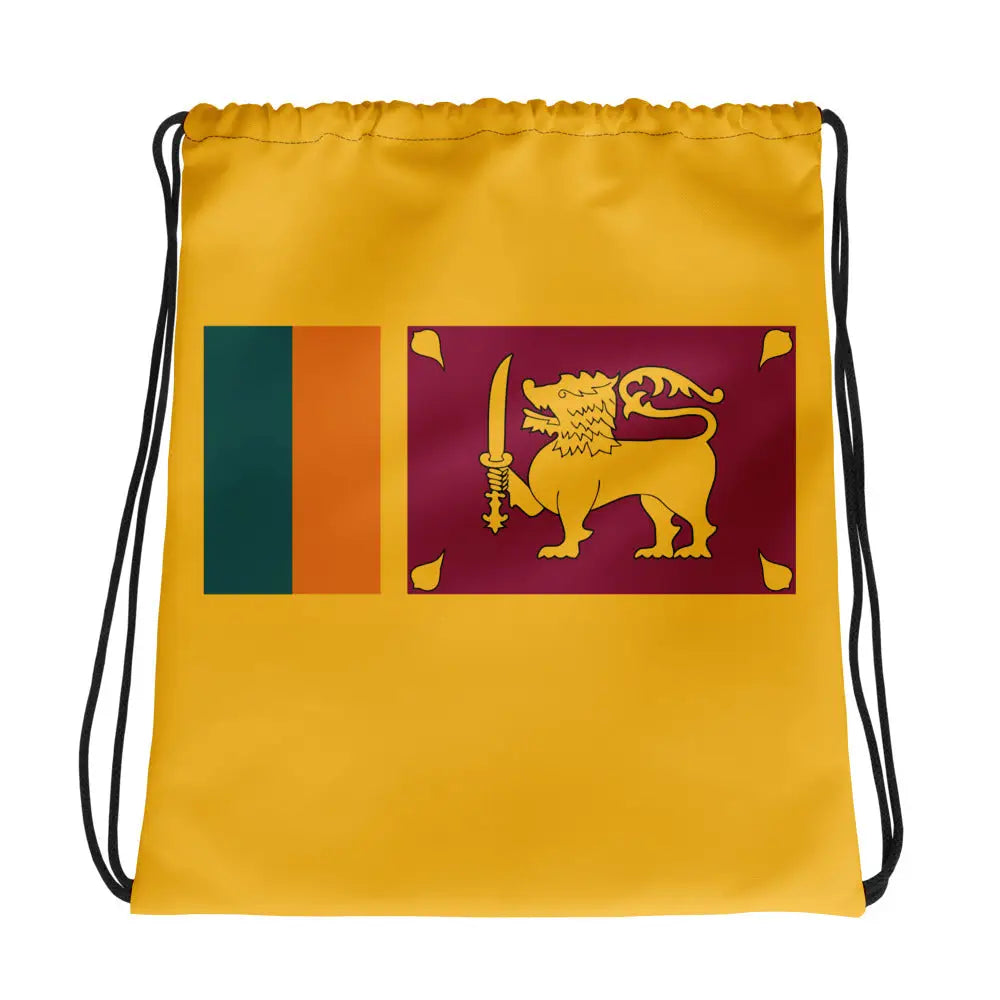Sac à cordon drapeau sri lanka coton polyester léger