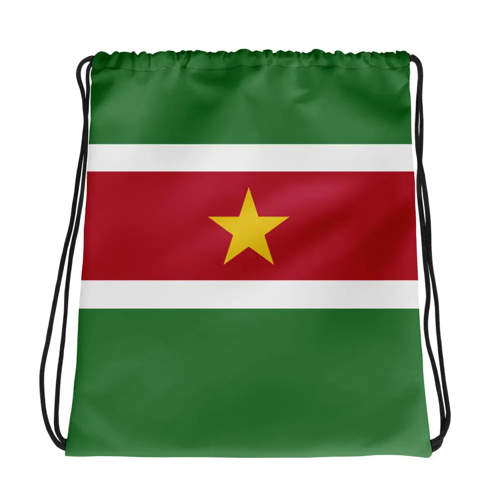 Sac à cordon drapeau suriname coton polyester léger