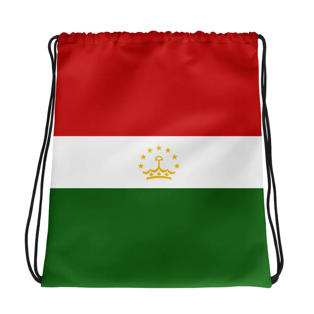 Sac à cordon drapeau tadjikistan coton polyester léger