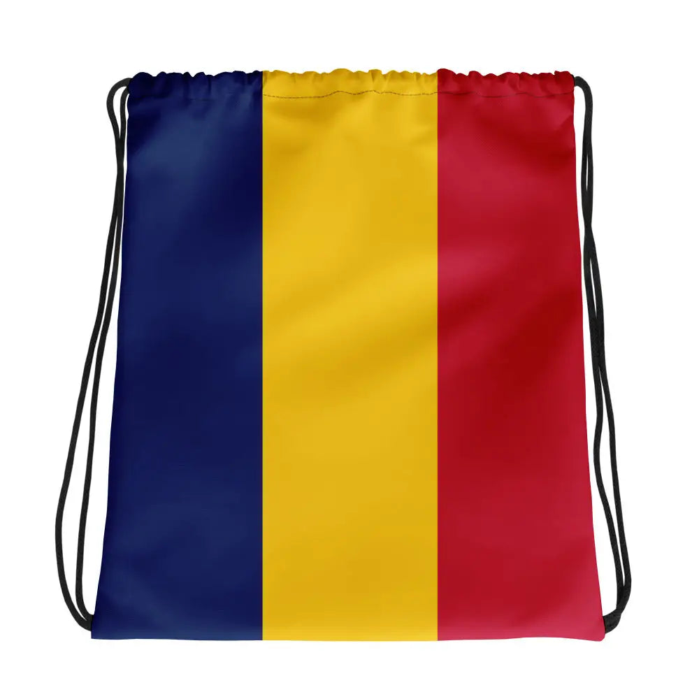 Sac à cordon drapeau tchad coton polyester léger polyvalent