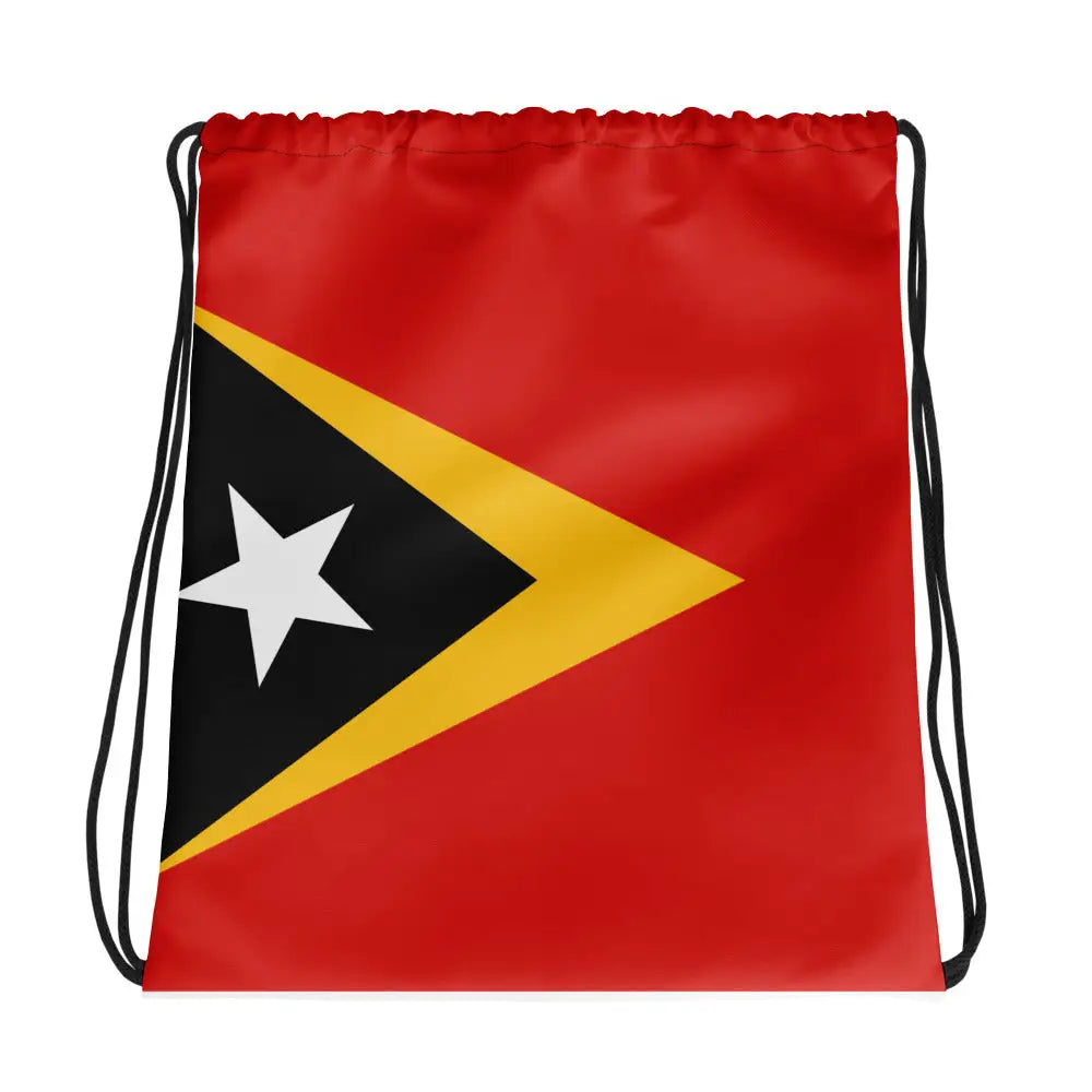 Sac à cordon drapeau timor oriental coton polyester léger