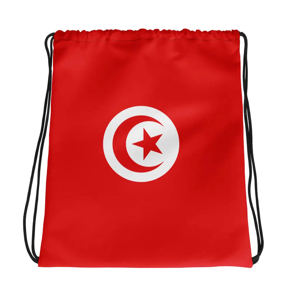 Sac à cordon drapeau tunisie coton polyester léger