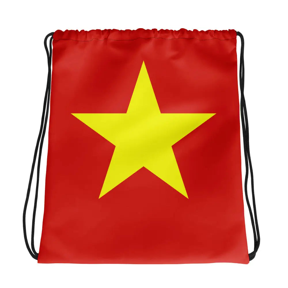 Sac à cordon drapeau viêt nam coton polyester léger