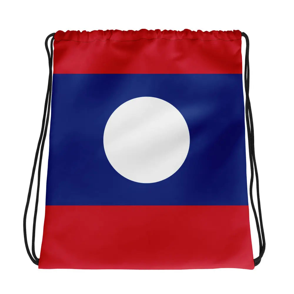 Sac à cordon laos coton polyester style sportif polyvalent