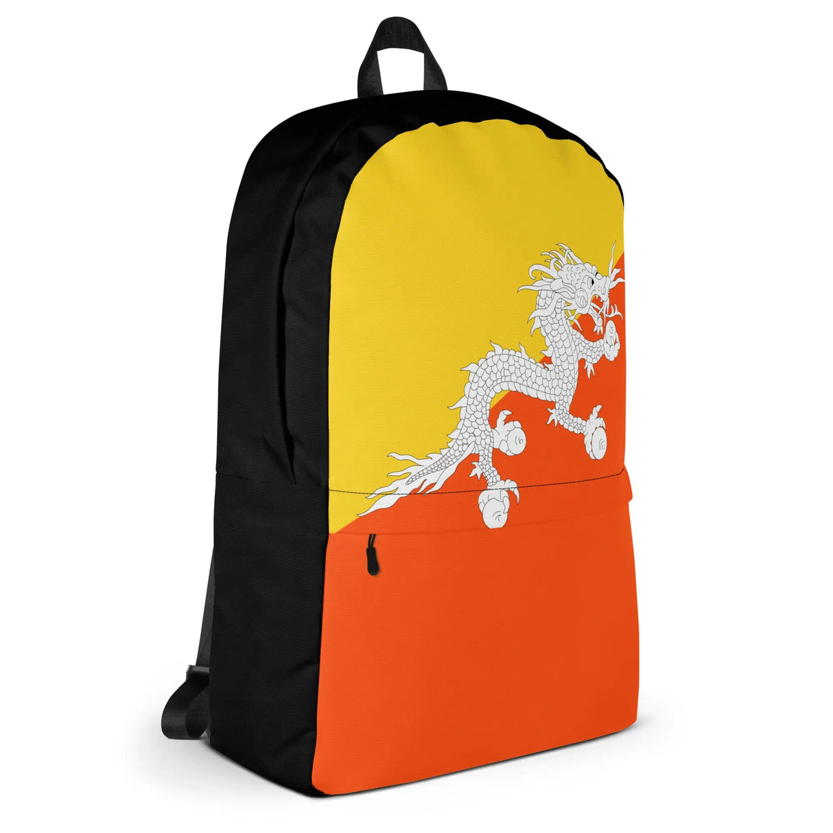 Sac à dos drapeau bhoutan polyester léger fermeture éclair