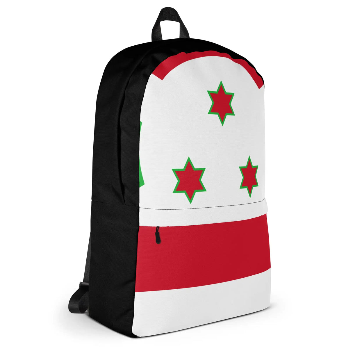 Sac à dos drapeau burundi polyester léger fermeture éclair