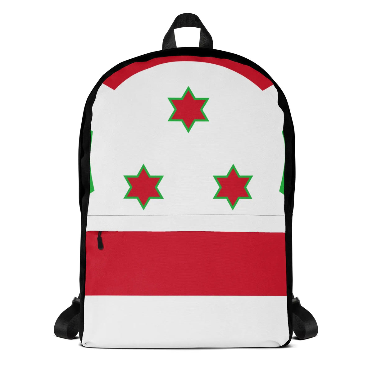 Sac à dos drapeau burundi polyester léger fermeture éclair