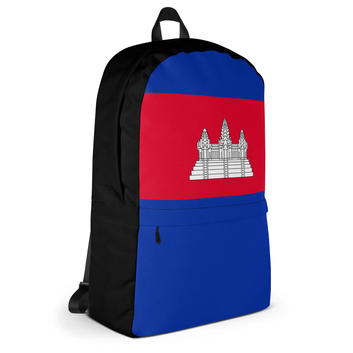 Sac à dos drapeau cambodge polyester léger fermeture éclair