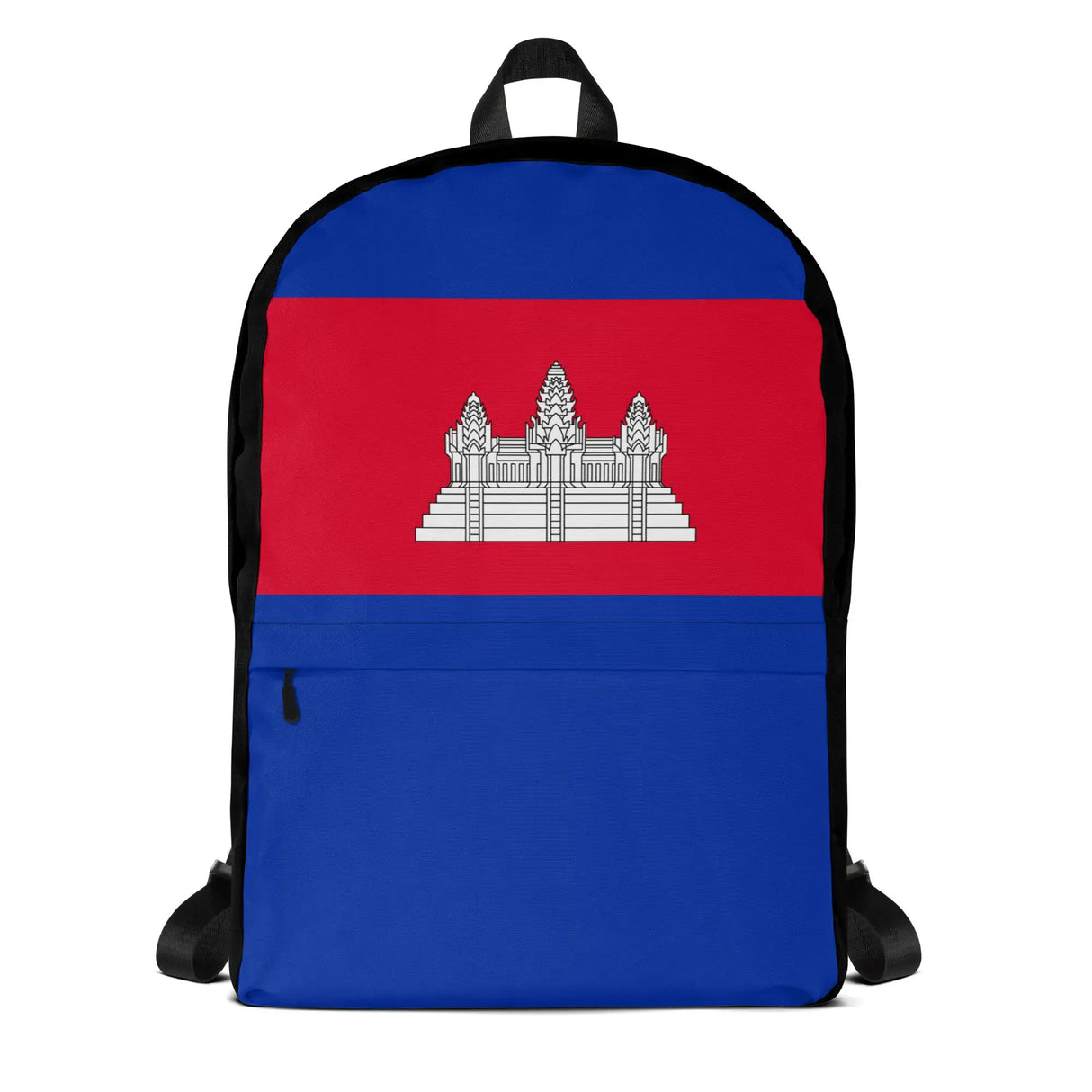 Sac à dos drapeau cambodge polyester léger fermeture éclair